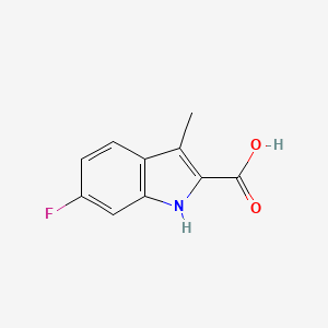molecular formula C10H8FNO2 B2367179 6-fluoro-3-methyl-1H-indole-2-carboxylic acid CAS No. 1275614-81-7