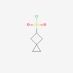 molecular formula C6H9ClO2S B2367183 Spiro[2.3]hexane-5-sulfonyl chloride CAS No. 2225154-30-1