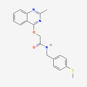 2-(2-methylquinazolin-4-yl)oxy-N-[(4-methylsulfanylphenyl)methyl]acetamide