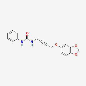 1-(4-(Benzo[d][1,3]dioxol-5-yloxy)but-2-yn-1-yl)-3-phenylurea