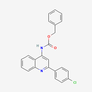 molecular formula C23H17ClN2O2 B2367193 benzyl N-[2-(4-chlorophenyl)quinolin-4-yl]carbamate CAS No. 861208-67-5