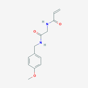 molecular formula C13H16N2O3 B2367194 N-[2-[(4-Methoxyphenyl)methylamino]-2-oxoethyl]prop-2-enamide CAS No. 2411309-47-0