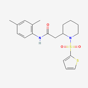 N-(2,4-dimethylphenyl)-2-(1-(thiophen-2-ylsulfonyl)piperidin-2-yl)acetamide