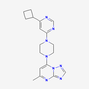 7-[4-(6-Cyclobutylpyrimidin-4-yl)piperazin-1-yl]-5-methyl-[1,2,4]triazolo[1,5-a]pyrimidine