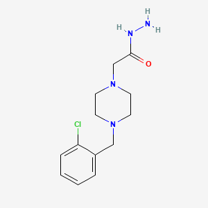 molecular formula C13H19ClN4O B2367199 2-{4-[(2-氯苯基)甲基]哌嗪-1-基}乙酰肼 CAS No. 893726-31-3