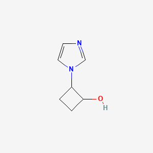 molecular formula C7H10N2O B2367205 2-(1H-咪唑-1-基)环丁醇 CAS No. 2189434-04-4