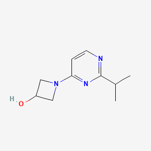 molecular formula C10H15N3O B2367215 1-(2-Isopropylpyrimidin-4-yl)azetidin-3-ol CAS No. 2210047-36-0