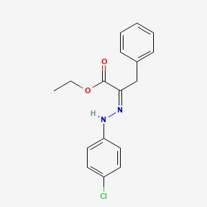 molecular formula C17H17ClN2O2 B2367236 Ethyl (2Z)-2-[(4-chlorophenyl)hydrazinylidene]-3-phenylpropanoate CAS No. 24139-99-9