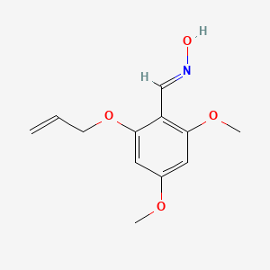 molecular formula C12H15NO4 B2367237 4,6-dimethoxy-O-allylsalicylaldehyde oxime CAS No. 135522-19-9