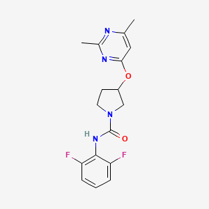 N-(2,6-difluorophenyl)-3-[(2,6-dimethylpyrimidin-4-yl)oxy]pyrrolidine-1-carboxamide