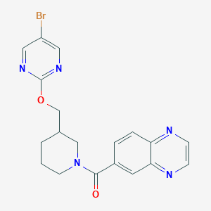 [3-[(5-Bromopyrimidin-2-yl)oxymethyl]piperidin-1-yl]-quinoxalin-6-ylmethanone