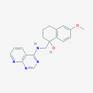 6-methoxy-1-[({pyrido[2,3-d]pyrimidin-4-yl}amino)methyl]-1,2,3,4-tetrahydronaphthalen-1-ol