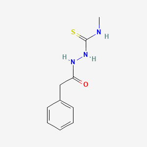 molecular formula C10H13N3OS B2367282 N-methyl-2-(phenylacetyl)hydrazinecarbothioamide CAS No. 51291-26-0
