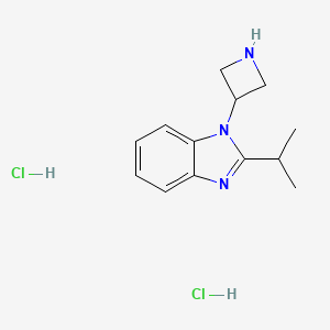 1-(Azetidin-3-yl)-2-propan-2-ylbenzimidazole;dihydrochloride