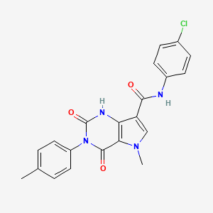 N-(4-chlorophenyl)-5-methyl-2,4-dioxo-3-(p-tolyl)-2,3,4,5-tetrahydro-1H-pyrrolo[3,2-d]pyrimidine-7-carboxamide