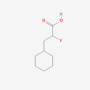 molecular formula C9H15FO2 B2367291 3-环己基-2-氟丙酸 CAS No. 81520-20-9