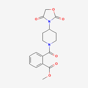 Methyl 2-(4-(2,4-dioxooxazolidin-3-yl)piperidine-1-carbonyl)benzoate