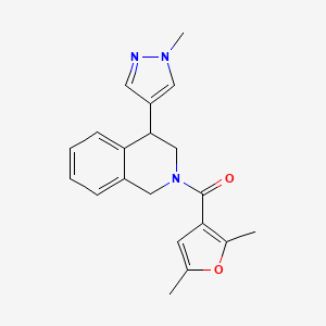 (2,5-dimethylfuran-3-yl)(4-(1-methyl-1H-pyrazol-4-yl)-3,4-dihydroisoquinolin-2(1H)-yl)methanone