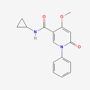 N-cyclopropyl-4-methoxy-6-oxo-1-phenyl-1,6-dihydropyridine-3-carboxamide