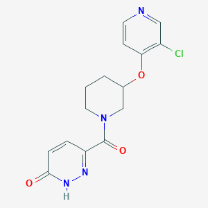 6-(3-((3-chloropyridin-4-yl)oxy)piperidine-1-carbonyl)pyridazin-3(2H)-one