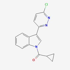 [3-(6-chloro-3-pyridazinyl)-1H-indol-1-yl](cyclopropyl)methanone