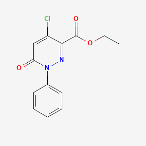 Ethyl 4-chloro-6-oxo-1-phenyl-1,6-dihydro-3-pyridazinecarboxylate