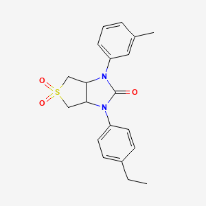 1-(4-ethylphenyl)-3-(m-tolyl)tetrahydro-1H-thieno[3,4-d]imidazol-2(3H)-one 5,5-dioxide