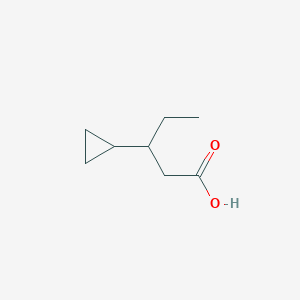 molecular formula C8H14O2 B2367334 3-Cyclopropylpentanoic acid CAS No. 1508566-49-1