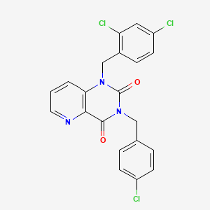 3-(4-chlorobenzyl)-1-(2,4-dichlorobenzyl)pyrido[3,2-d]pyrimidine-2,4(1H,3H)-dione