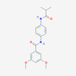 molecular formula C19H22N2O4 B236734 N-[4-(isobutyrylamino)phenyl]-3,5-dimethoxybenzamide 