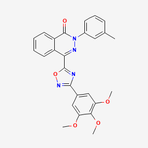 2-(3-methylphenyl)-4-[3-(3,4,5-trimethoxyphenyl)-1,2,4-oxadiazol-5-yl]phthalazin-1(2H)-one