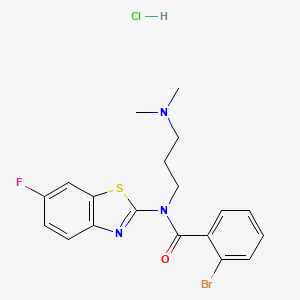 2-bromo-N-(3-(dimethylamino)propyl)-N-(6-fluorobenzo[d]thiazol-2-yl)benzamide hydrochloride
