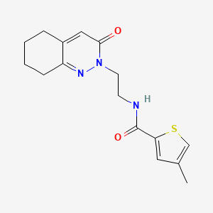 4-methyl-N-(2-(3-oxo-5,6,7,8-tetrahydrocinnolin-2(3H)-yl)ethyl)thiophene-2-carboxamide
