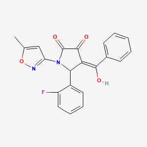 4-benzoyl-5-(2-fluorophenyl)-3-hydroxy-1-(5-methylisoxazol-3-yl)-1H-pyrrol-2(5H)-one