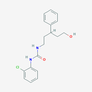 1-(2-Chlorophenyl)-3-(5-hydroxy-3-phenylpentyl)urea