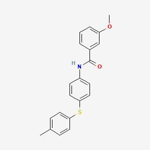3-methoxy-N-[4-(4-methylphenyl)sulfanylphenyl]benzamide