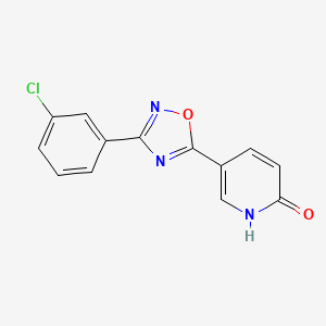 molecular formula C13H8ClN3O2 B2367398 5-[3-(3-chlorophenyl)-1,2,4-oxadiazol-5-yl]pyridin-2(1H)-one CAS No. 1223889-44-8