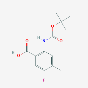 5-Fluoro-4-methyl-2-[(2-methylpropan-2-yl)oxycarbonylamino]benzoic acid