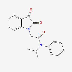 molecular formula C19H18N2O3 B2367417 2-(2,3-dioxoindolin-1-yl)-N-isopropyl-N-phenylacetamide CAS No. 708993-74-2