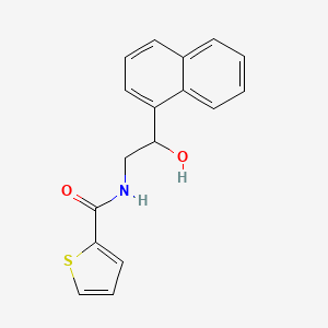 molecular formula C17H15NO2S B2367422 N-(2-Hydroxy-2-(naphthalen-1-yl)ethyl)thiophen-2-carboxamid CAS No. 1351640-99-7