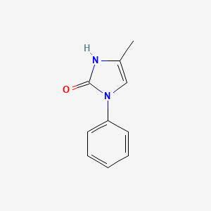 molecular formula C10H10N2O B2367431 2H-Imidazol-2-one, 1,3-dihydro-4-methyl-1-phenyl- CAS No. 24631-04-7