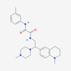 N1-(2-(1-methyl-1,2,3,4-tetrahydroquinolin-6-yl)-2-(4-methylpiperazin-1-yl)ethyl)-N2-(m-tolyl)oxalamide
