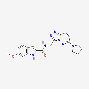 6-methoxy-N-((6-(pyrrolidin-1-yl)-[1,2,4]triazolo[4,3-b]pyridazin-3-yl)methyl)-1H-indole-2-carboxamide