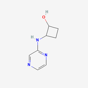 2-[(Pyrazin-2-yl)amino]cyclobutan-1-ol