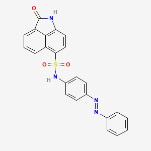 molecular formula C23H16N4O3S B2367461 (Z)-2-氧代-N-(4-(苯偶氮)苯基)-1,2-二氢苯并[cd]吲哚-6-磺酰胺 CAS No. 477483-39-9