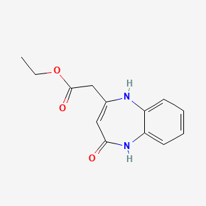 ethyl (4-oxo-4,5-dihydro-1H-1,5-benzodiazepin-2-yl)acetate