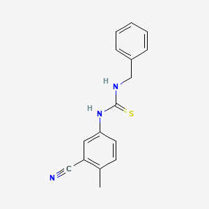 1-Benzyl-3-(3-cyano-4-methylphenyl)thiourea
