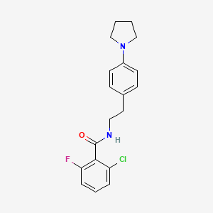 2-chloro-6-fluoro-N-(4-(pyrrolidin-1-yl)phenethyl)benzamide