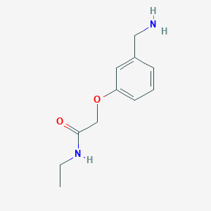 molecular formula C11H16N2O2 B2367479 2-[3-(氨甲基)苯氧基]-N-乙基乙酰胺 CAS No. 926229-20-1