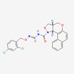 N-({[(2,4-dichlorobenzyl)oxy]amino}methylene)-3a,11c-dihydro-3H-benzo[5,6]chromeno[4,3-c]isoxazole-1(4H)-carboxamide